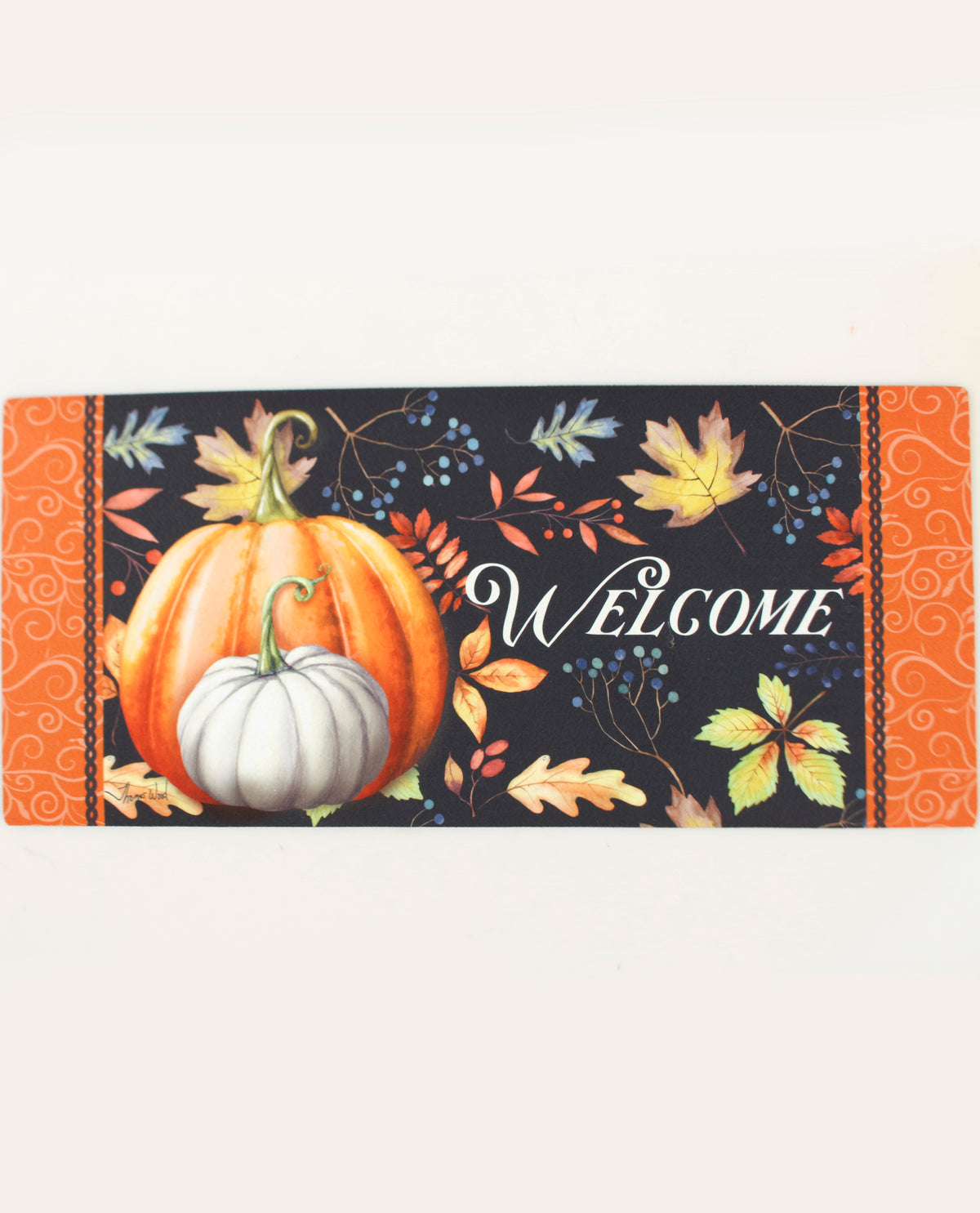 Fall Welcome Pumpkins Sassafras Switch Mat