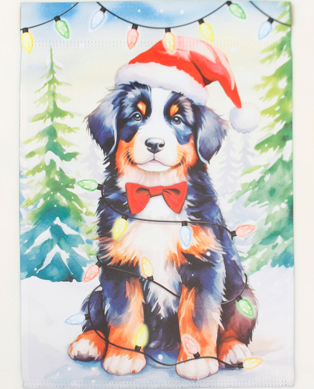 Doodle Dog Christmas Garden Flag