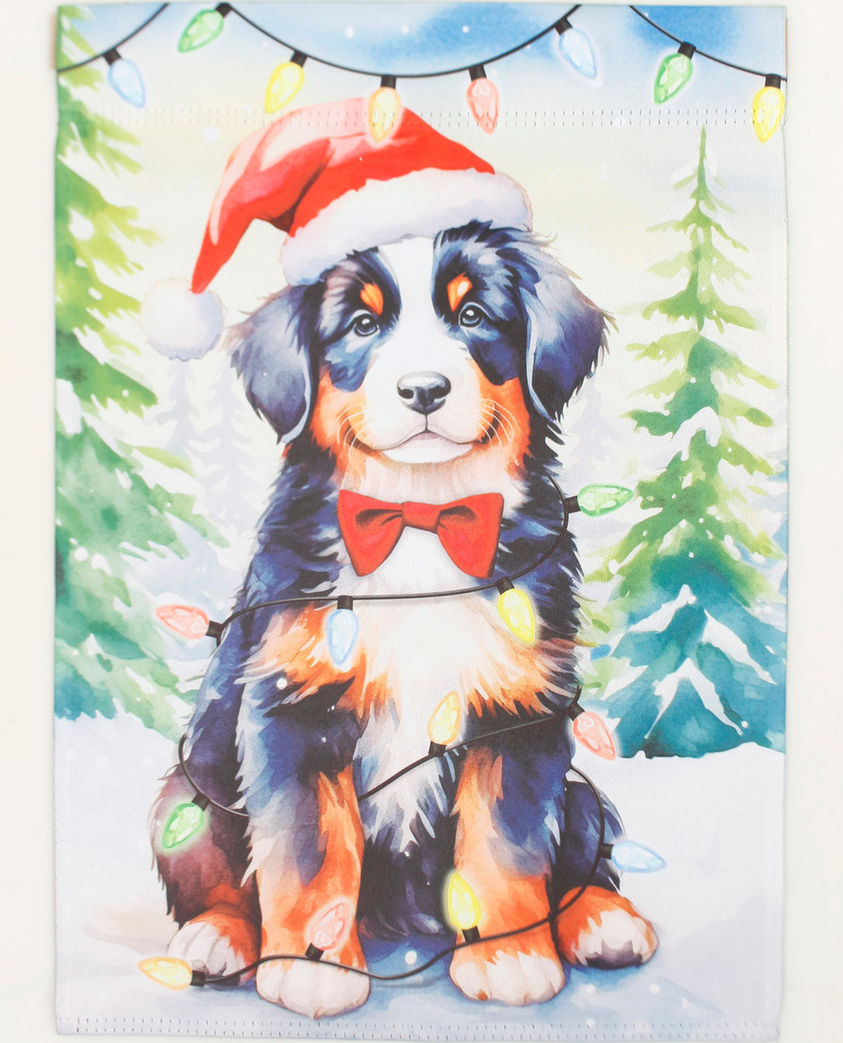 Doodle Dog Christmas Garden Flag