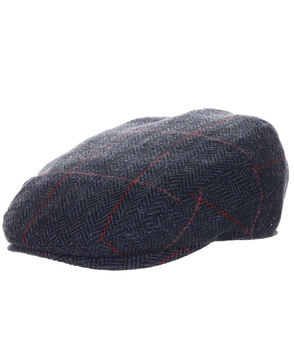 Gibson Navy Wool Blend Herringbone Ivy Cap