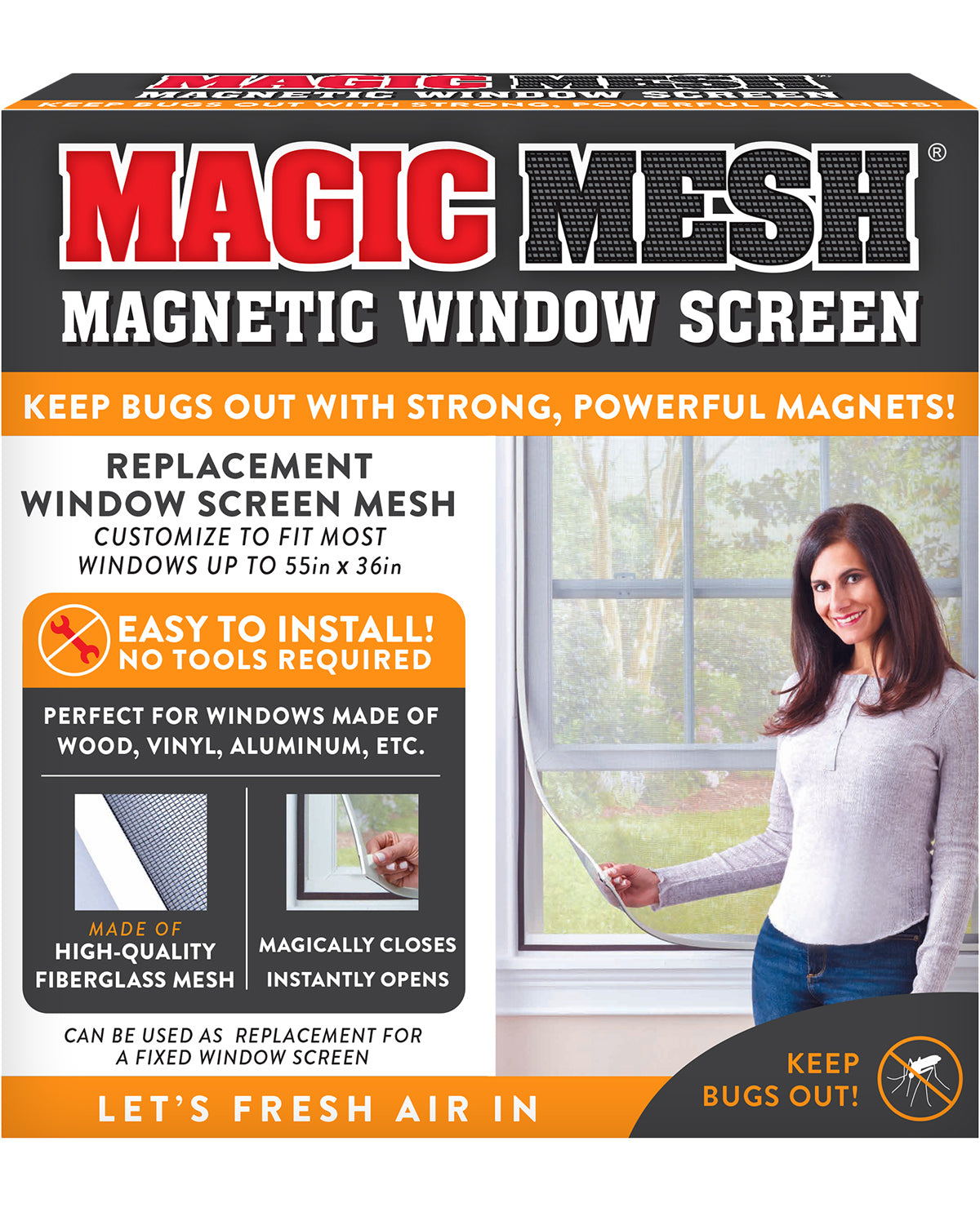 Magic Mesh Magnetic Window Screen