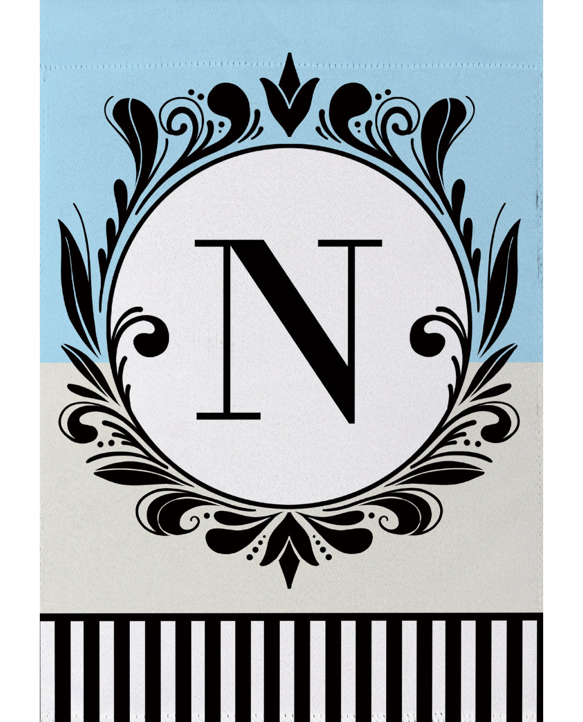 Classic Monogram Garden Flag