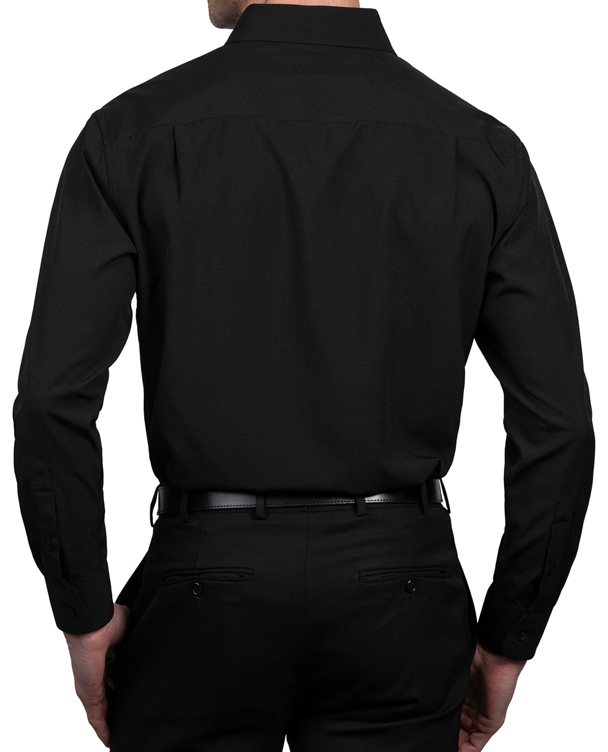 Nautica Men's Solid Black Long Sleeve Super Shirt Solid Black / 18 / 34/ Nautica Men's Solid Black Long Sleeve Super Shirt Solid Black / 18 / 34/