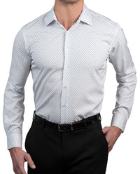 Nautica Men's White & Blue Anchor Long Sleeve Super Shirt