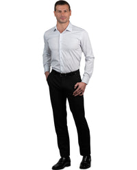 Nautica Men's White & Blue Anchor Long Sleeve Super Shirt
