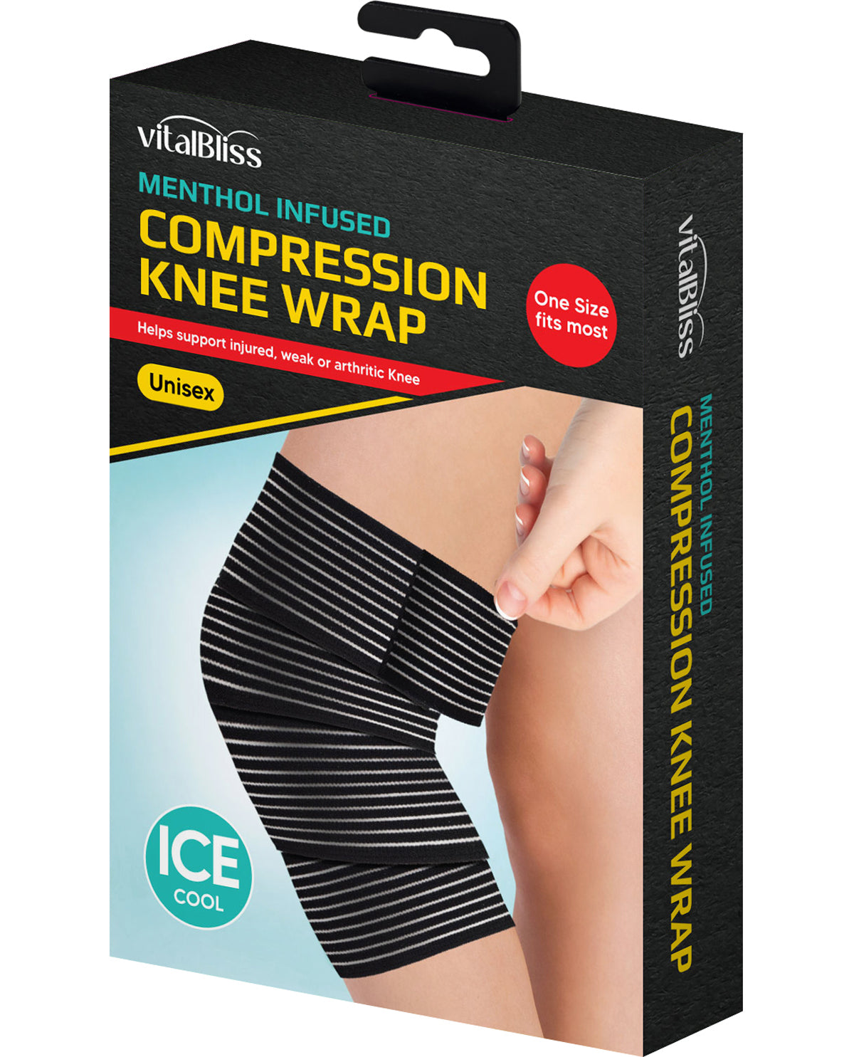 VitalBliss Menthol Infused Cooling Knee Wrap