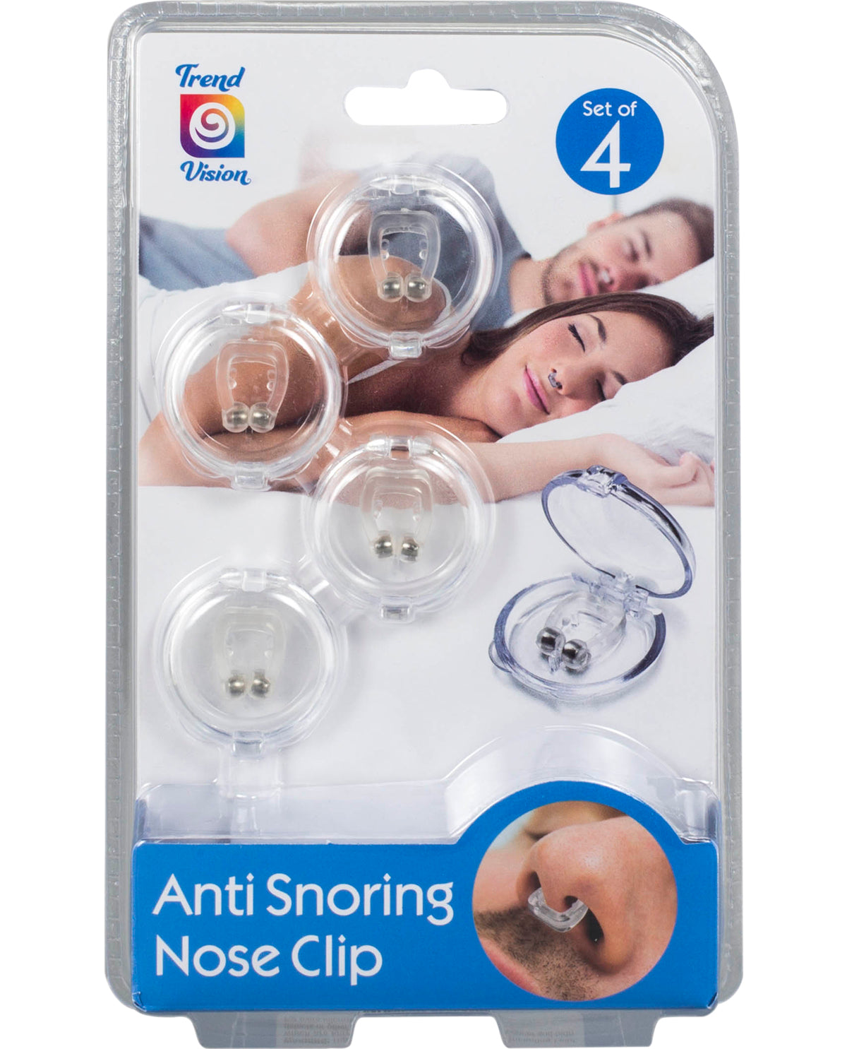Trend Vision Anti-Snoring Nose Clips - 4 Pack