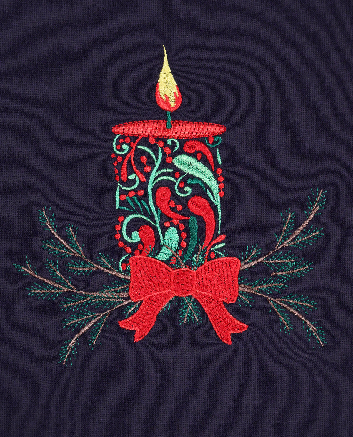 Speculation Petite Embroidered Christmas Pullover