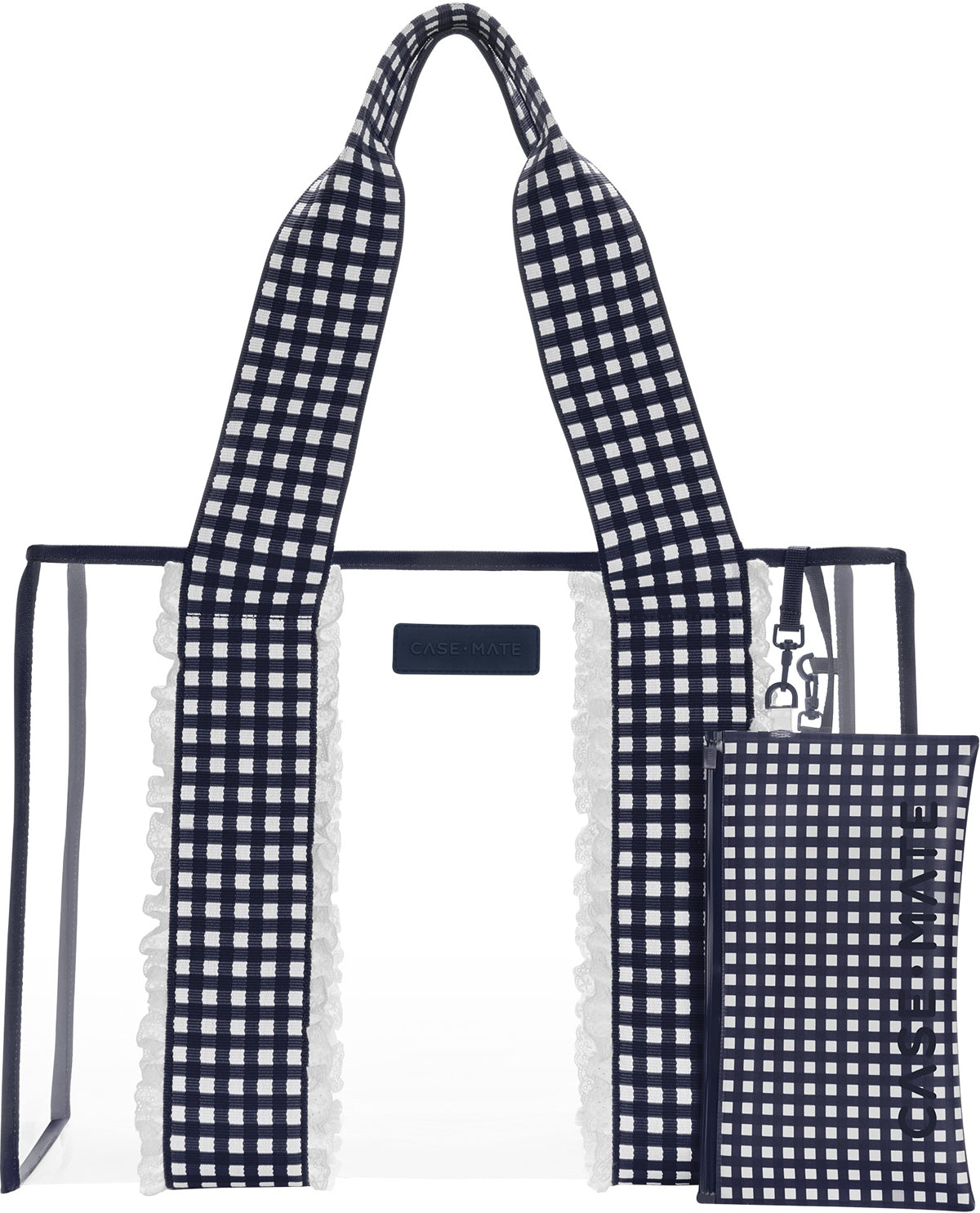 Case-Mate Navy Gingham Jelly Tote