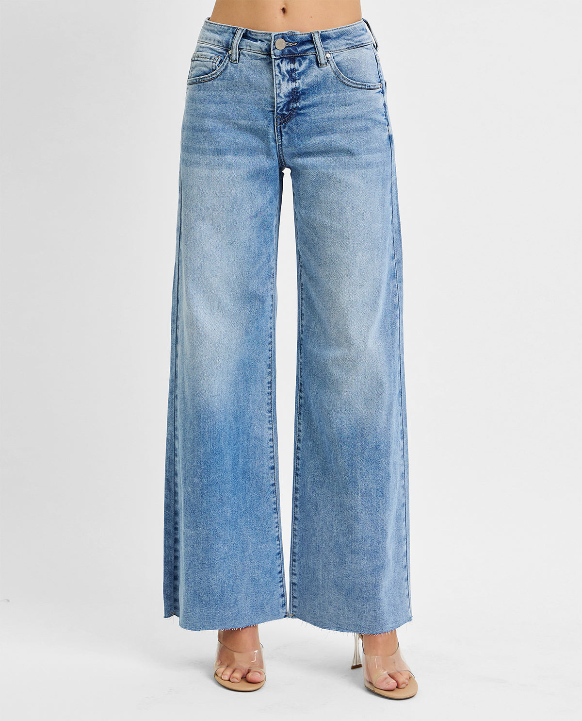 Risen High Rise Wide Leg Jean Light