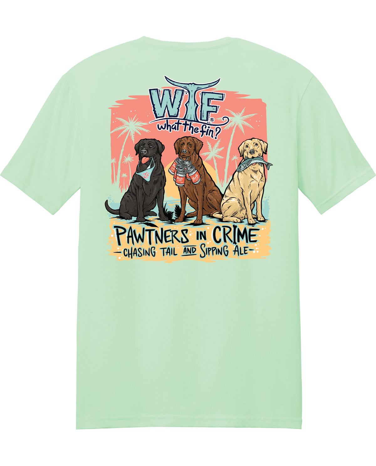 What The Fin Pawtners In Crime Short Sleeve Tee Mint