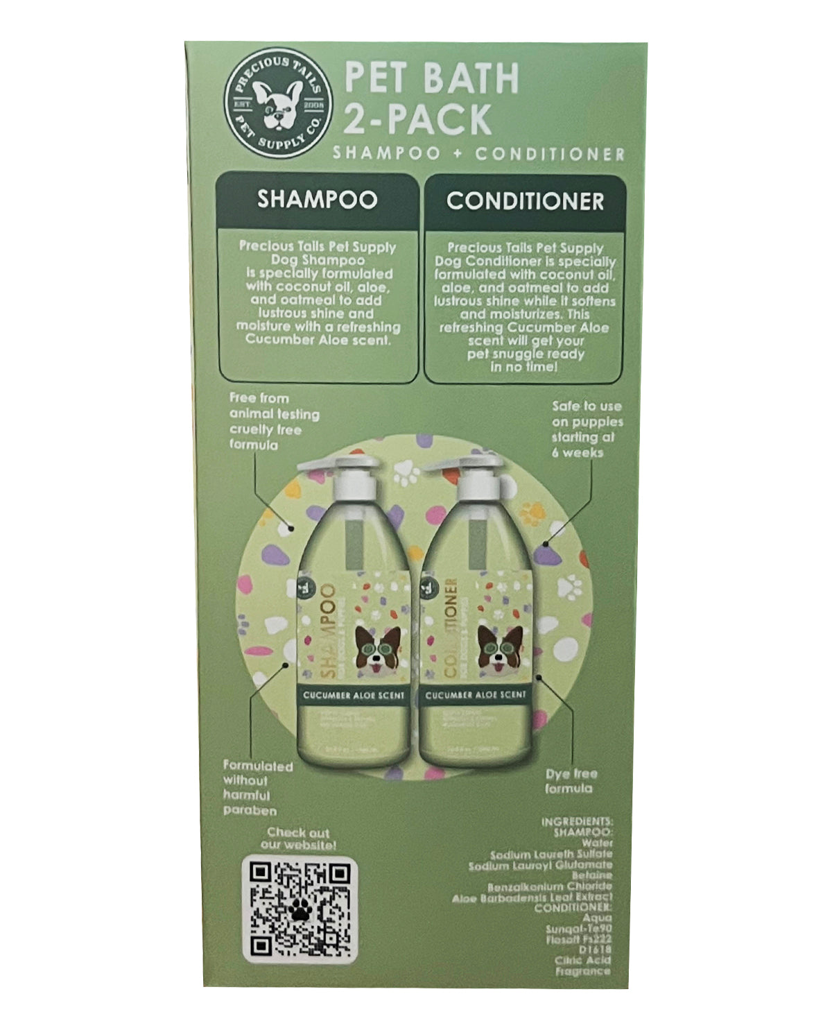 Aloe 2 Pack Pet Shampoo