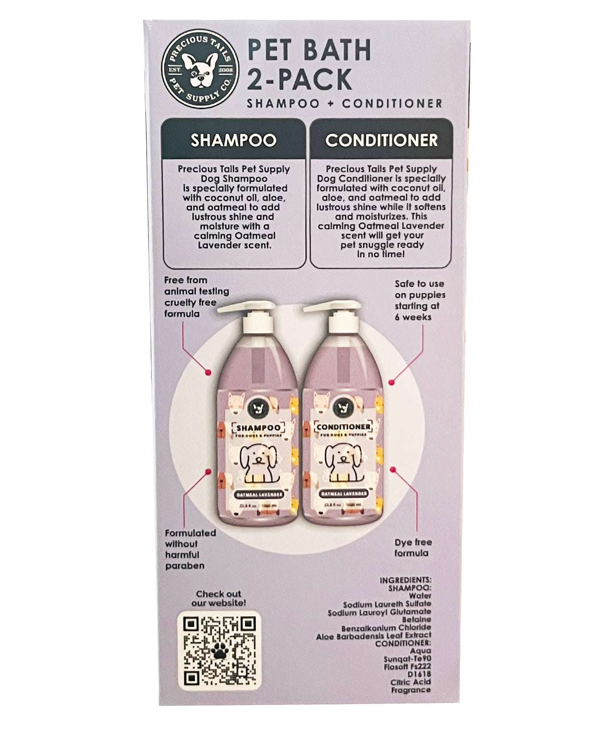 Lavender 2 Pack Pet Shampoo