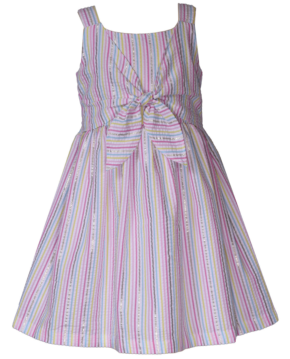 Bonnie Jean 4-6X Stripe Seersucker Crossover Dress