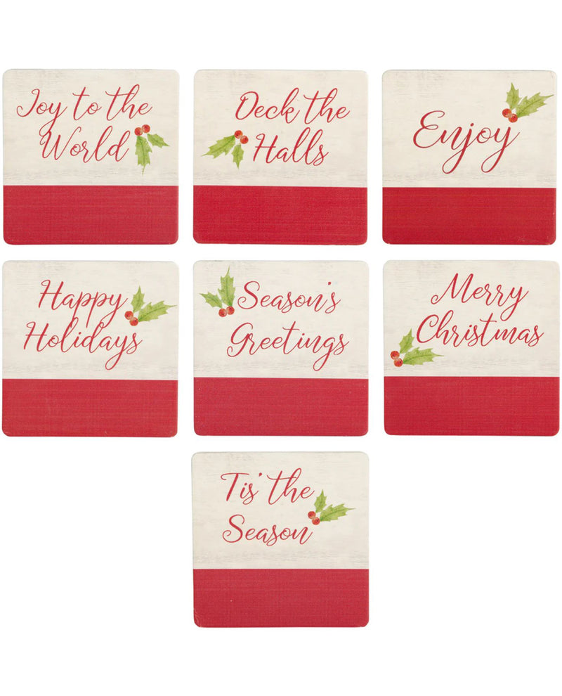 Season's Greetings Coaster Set