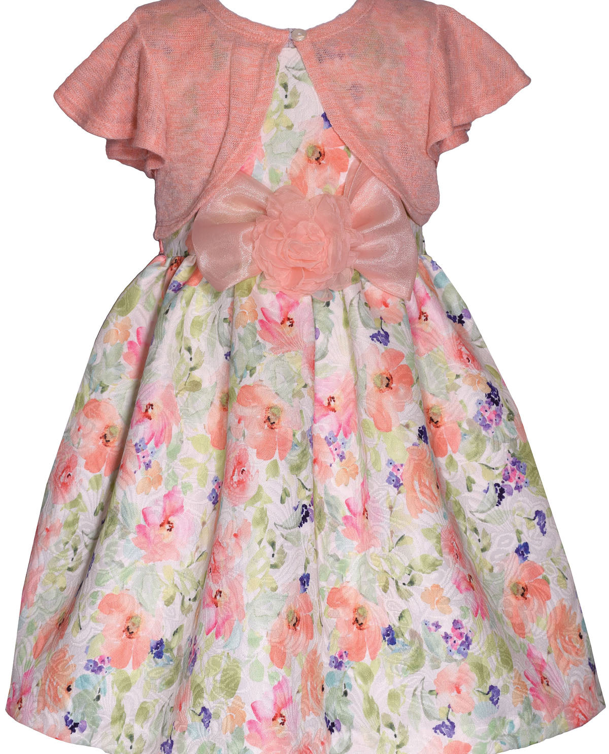 Bonnie Jean 7-16 Floral Cardigan Dress