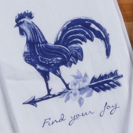 Blue & White Country Charm Kitchen Towel