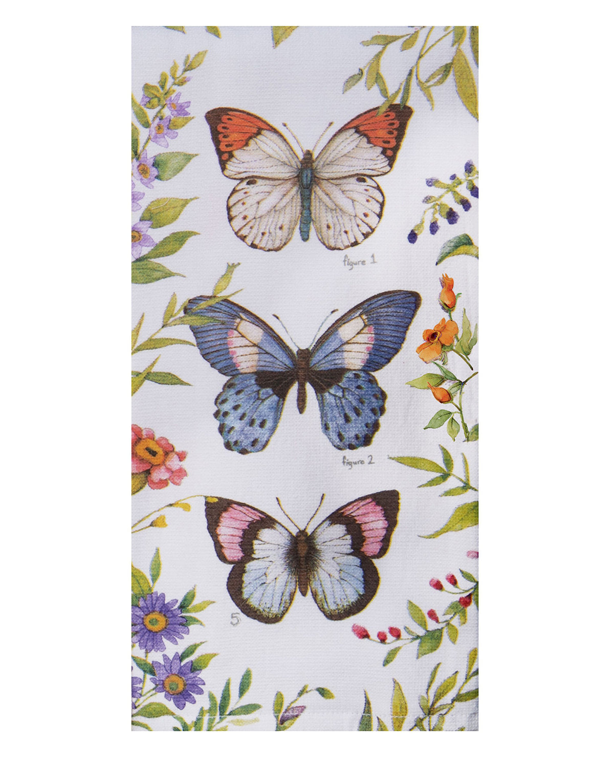 Garden Walk Butterflies  Kitchen Terry Cotton Towel