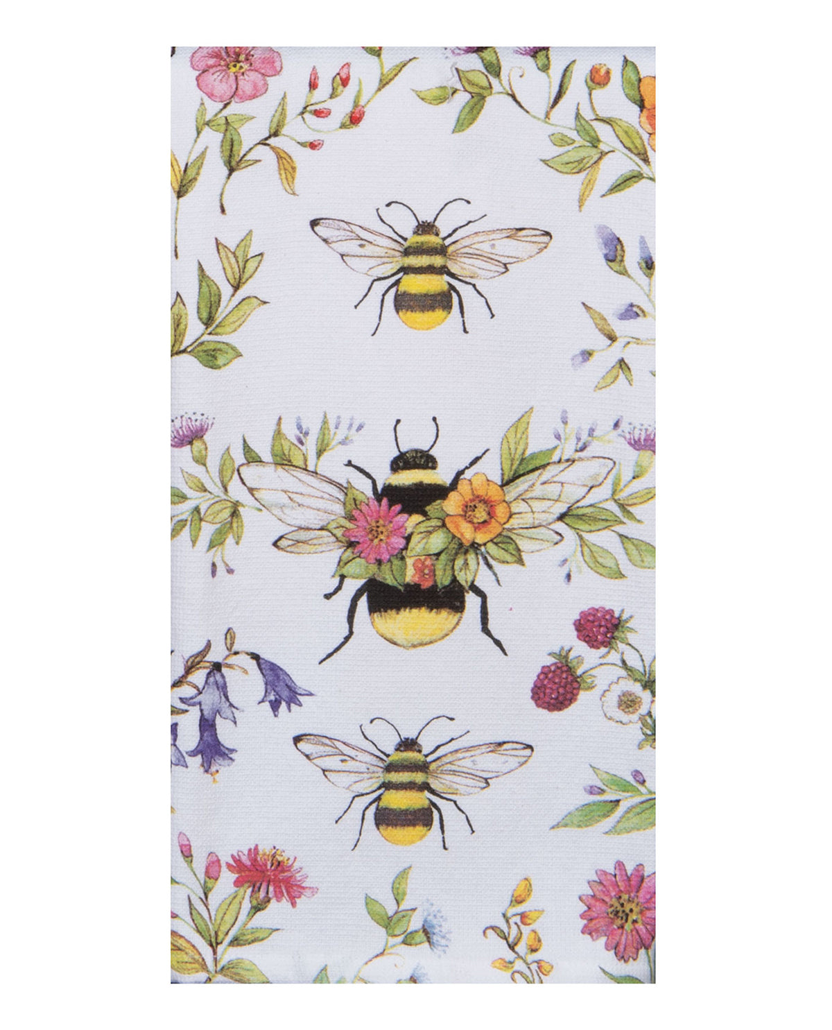 Bee Floral Queen Bee Kitchen Towel