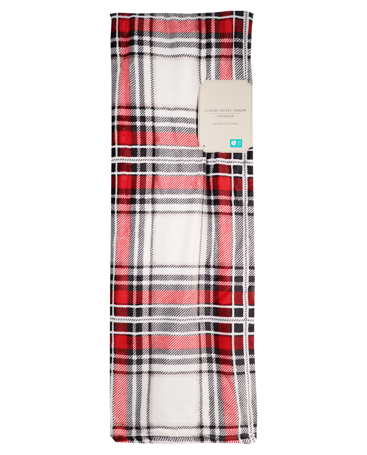Plaid Velvet Throws 50x70