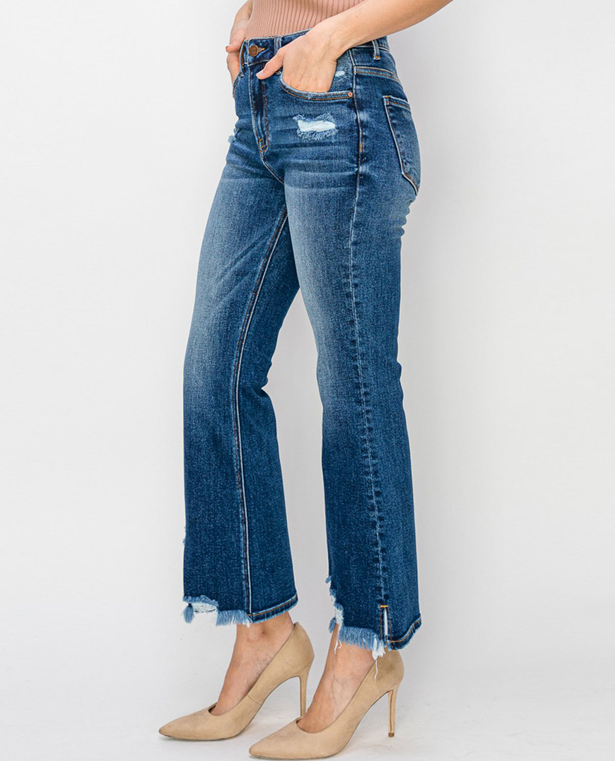 Risen High Rise Ankle Flare Jeans – Hamrick's Shop