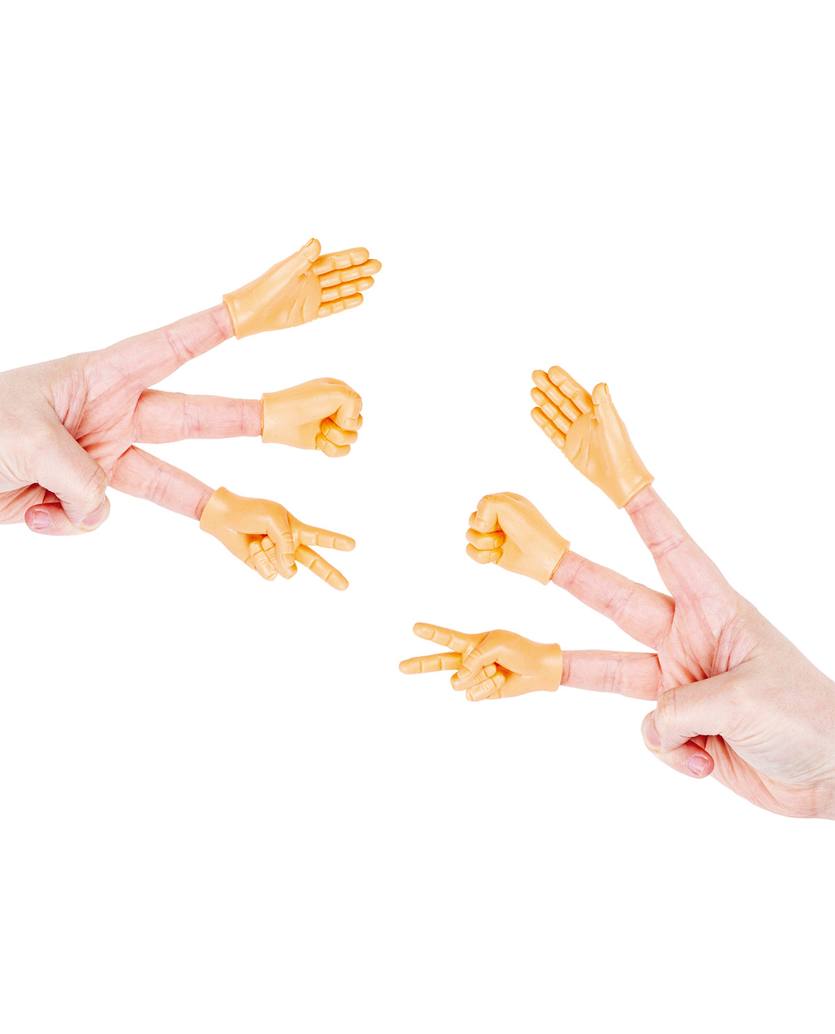 Rock, Paper, Scissors Finger Puppets - Six Pack