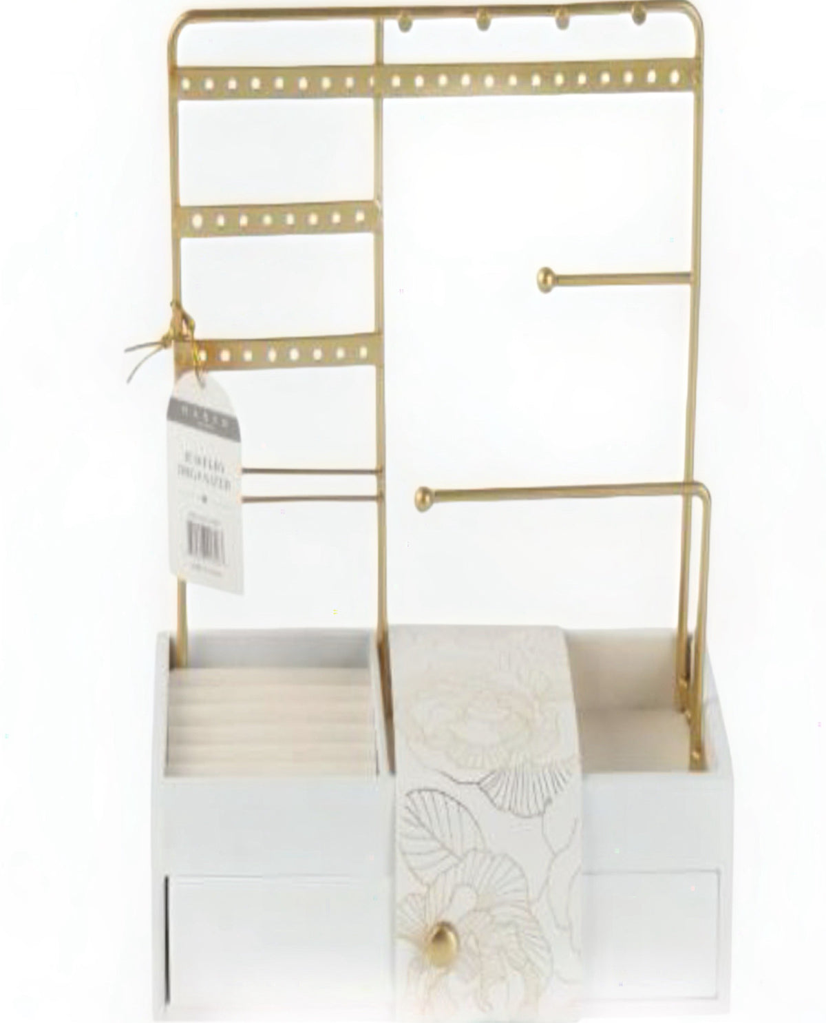 Jewelry Organizer With Drawer White