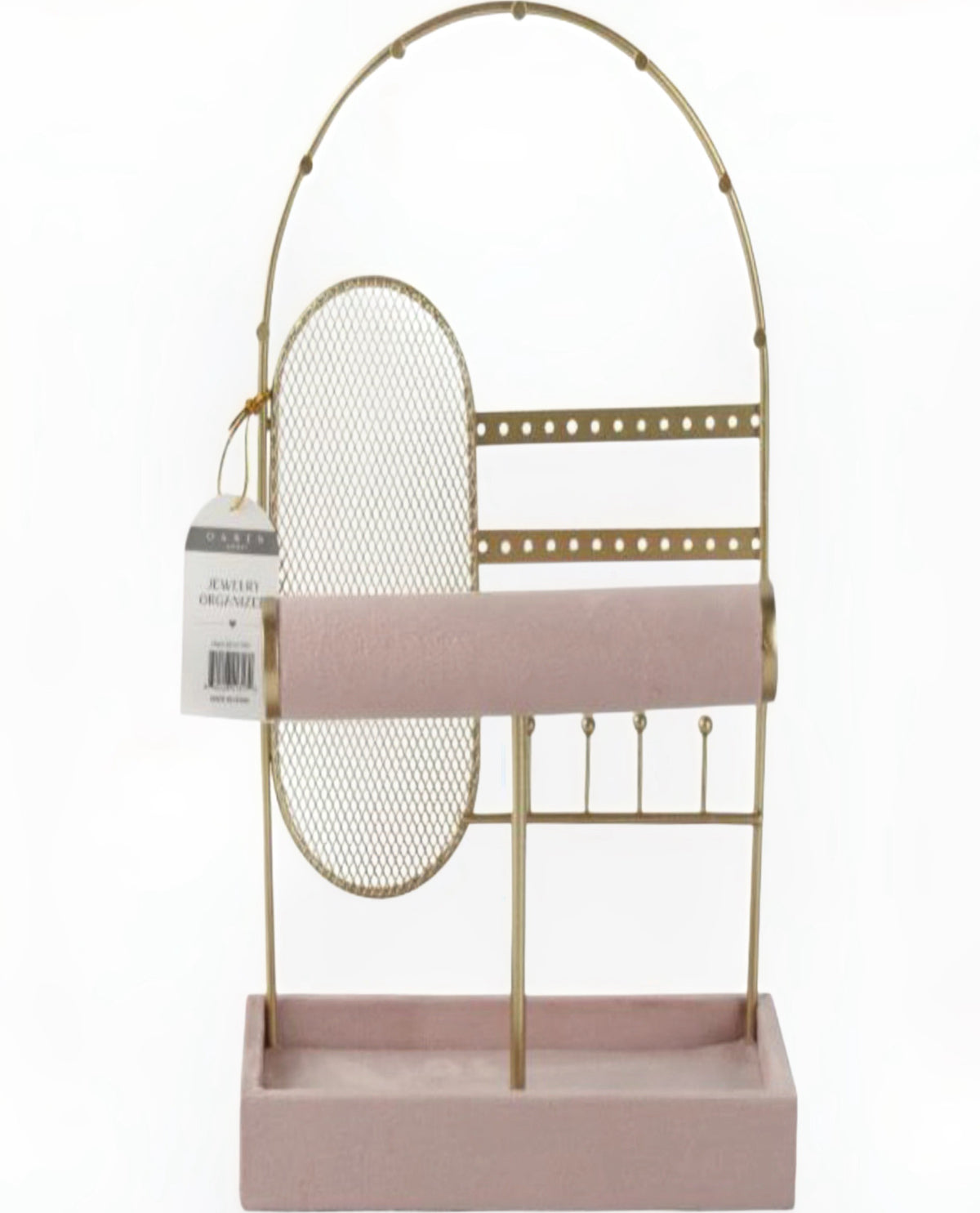 Arched Jewelry Organizer Dusty Rose