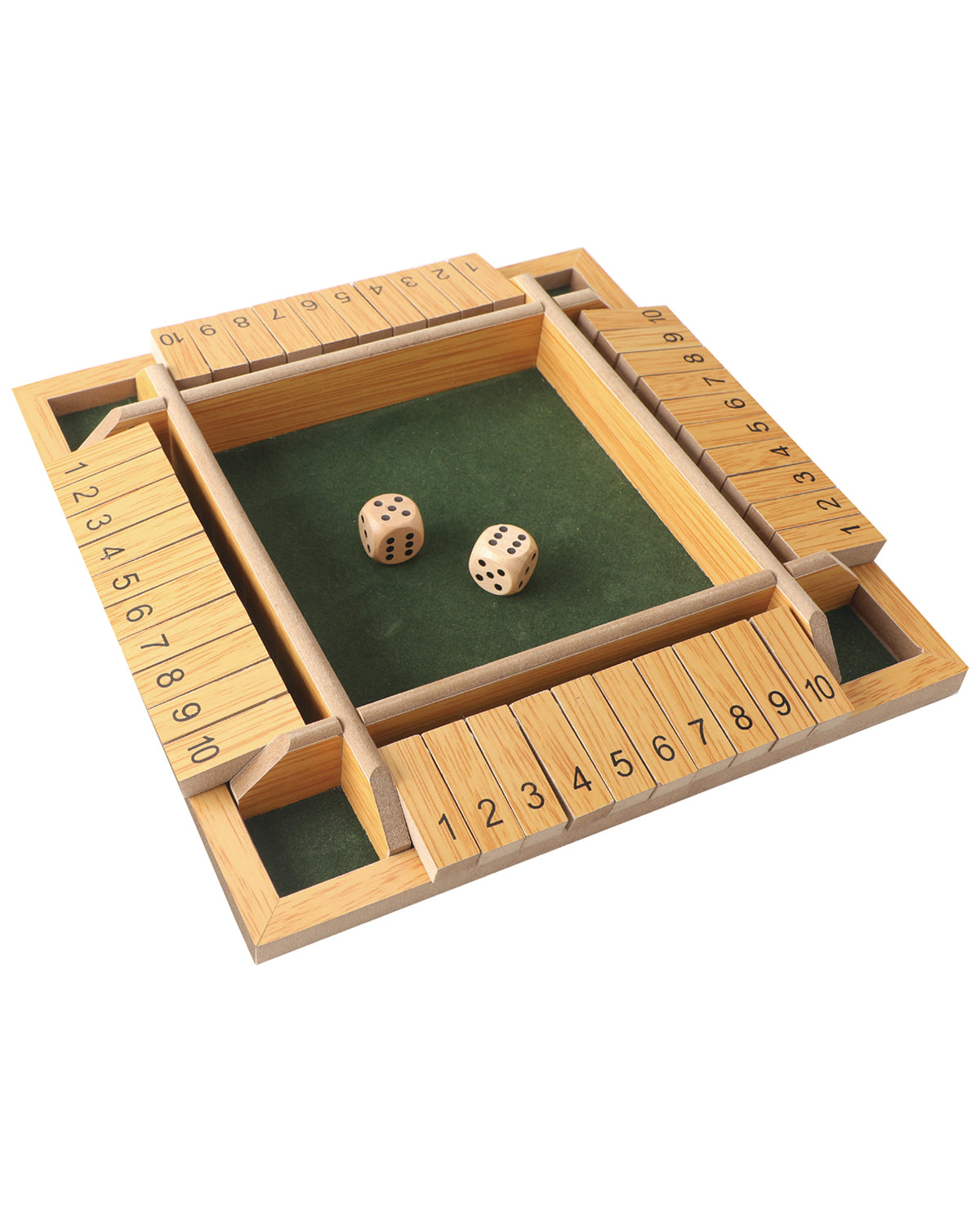 Shut The Box Wooden Classic Board Game for Kids & Adults