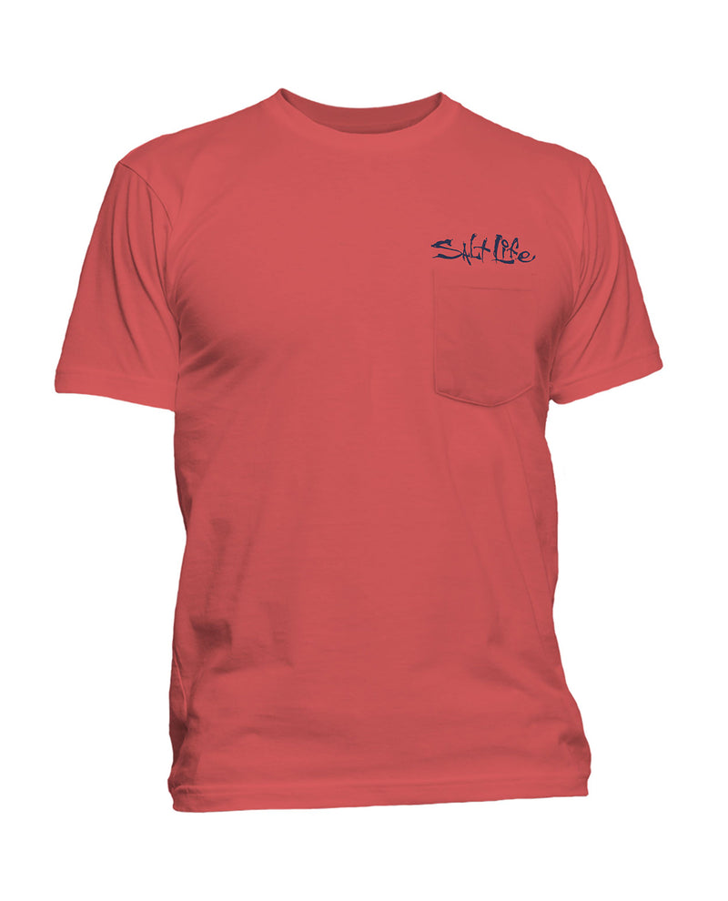 Salt Life Men's One Cast At A Time Short Sleeve Tee