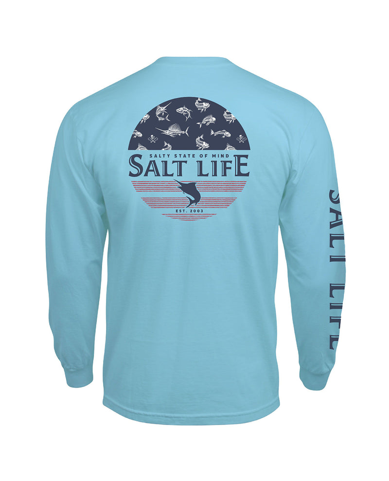 Salt Life Men's Salty Honor Bones Long Sleeve Tee