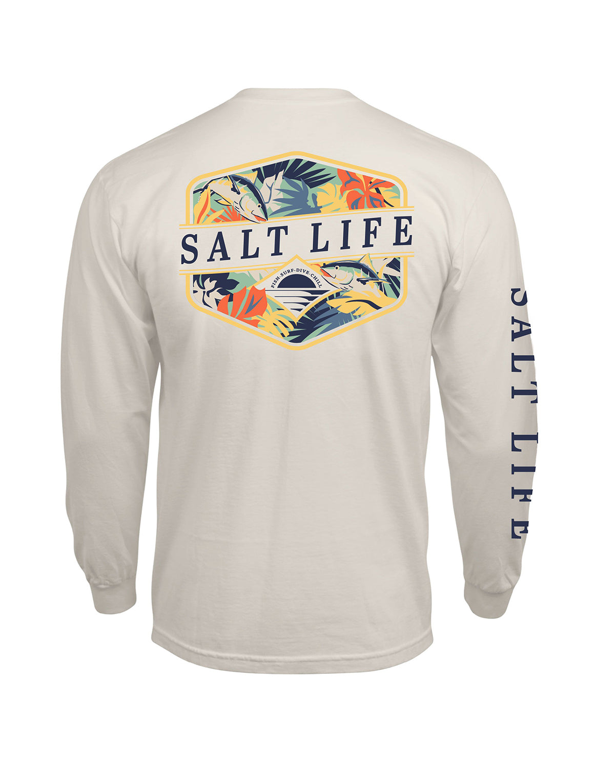 Salt Life Men's Retro Tropical Long Sleeve Tee