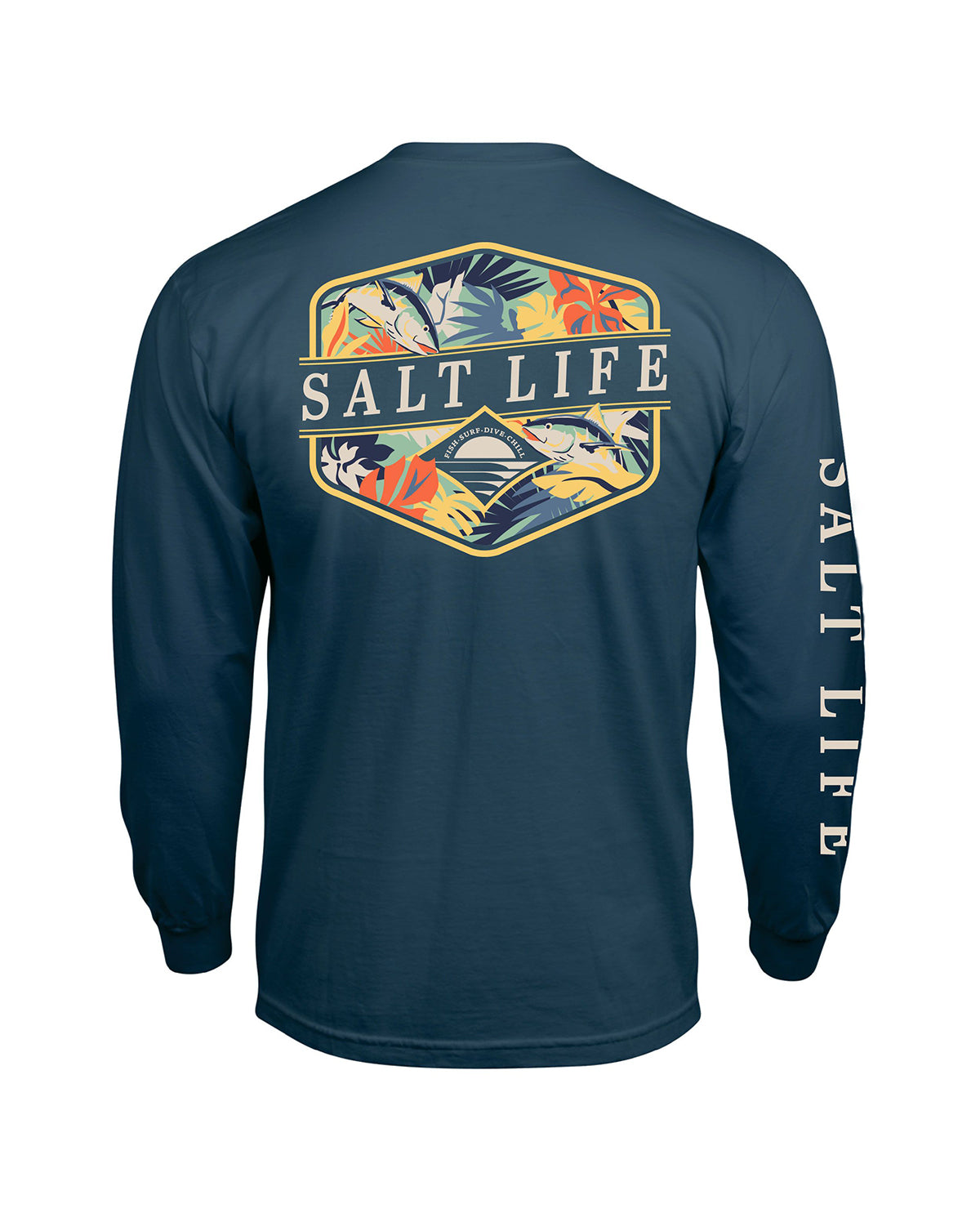 Salt Life Men's Retro Tropical Long Sleeve Tee