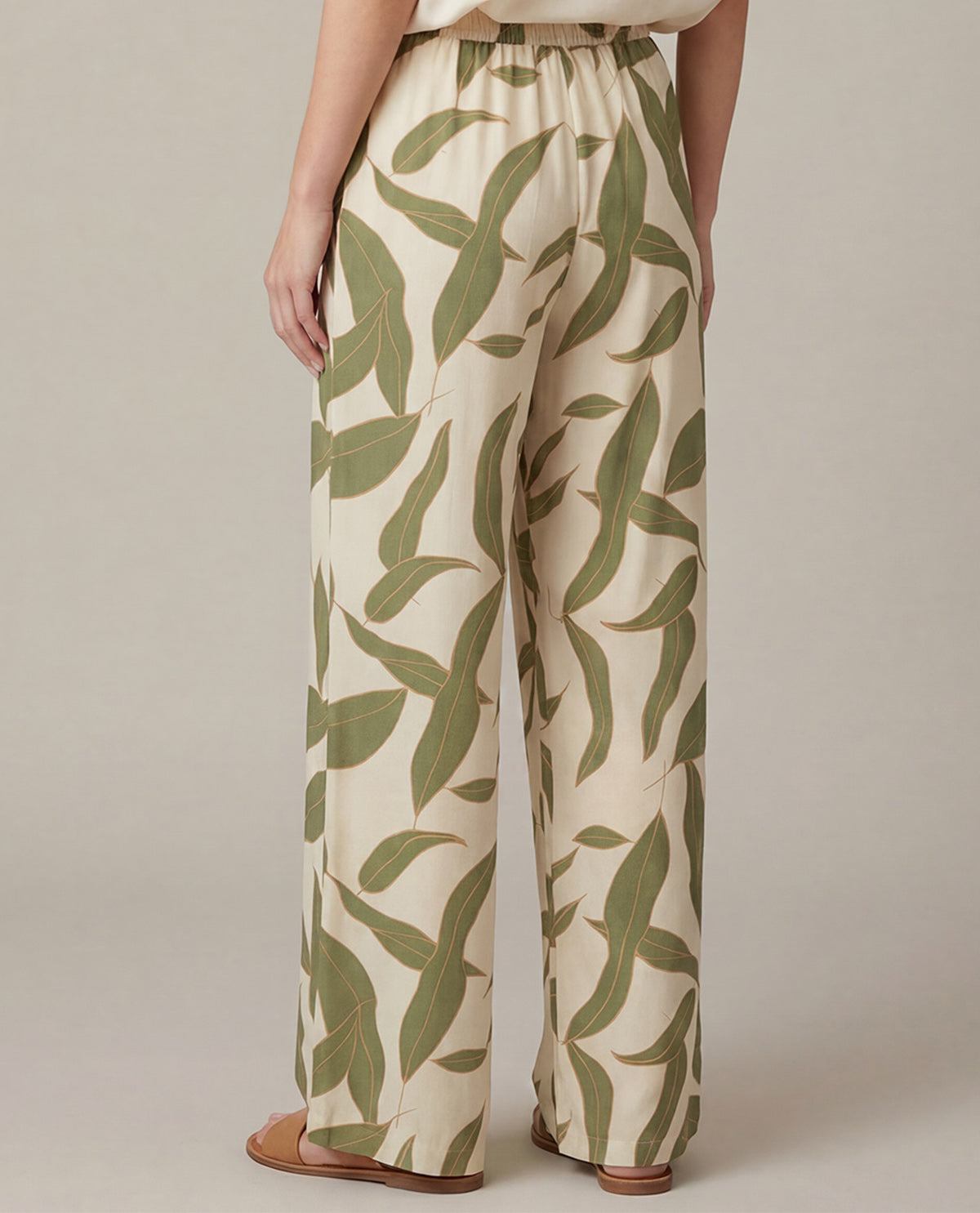 She & Sky Print Wide Leg Pant