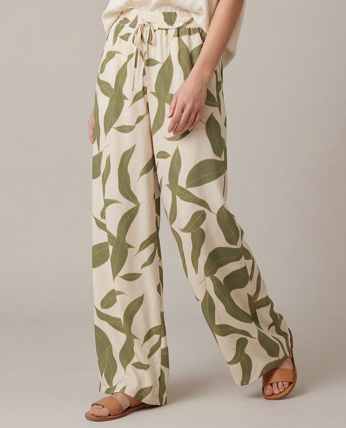 She & Sky Print Wide Leg Pant