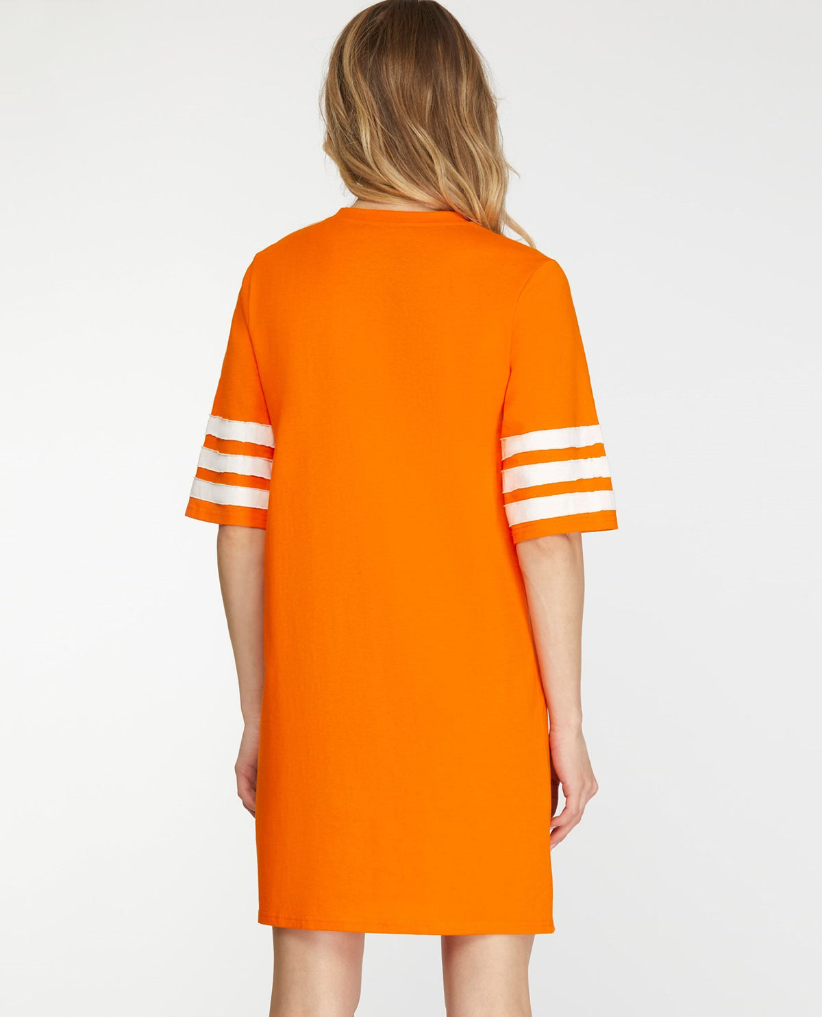 Sequin Football Patch T-Shirt Dress