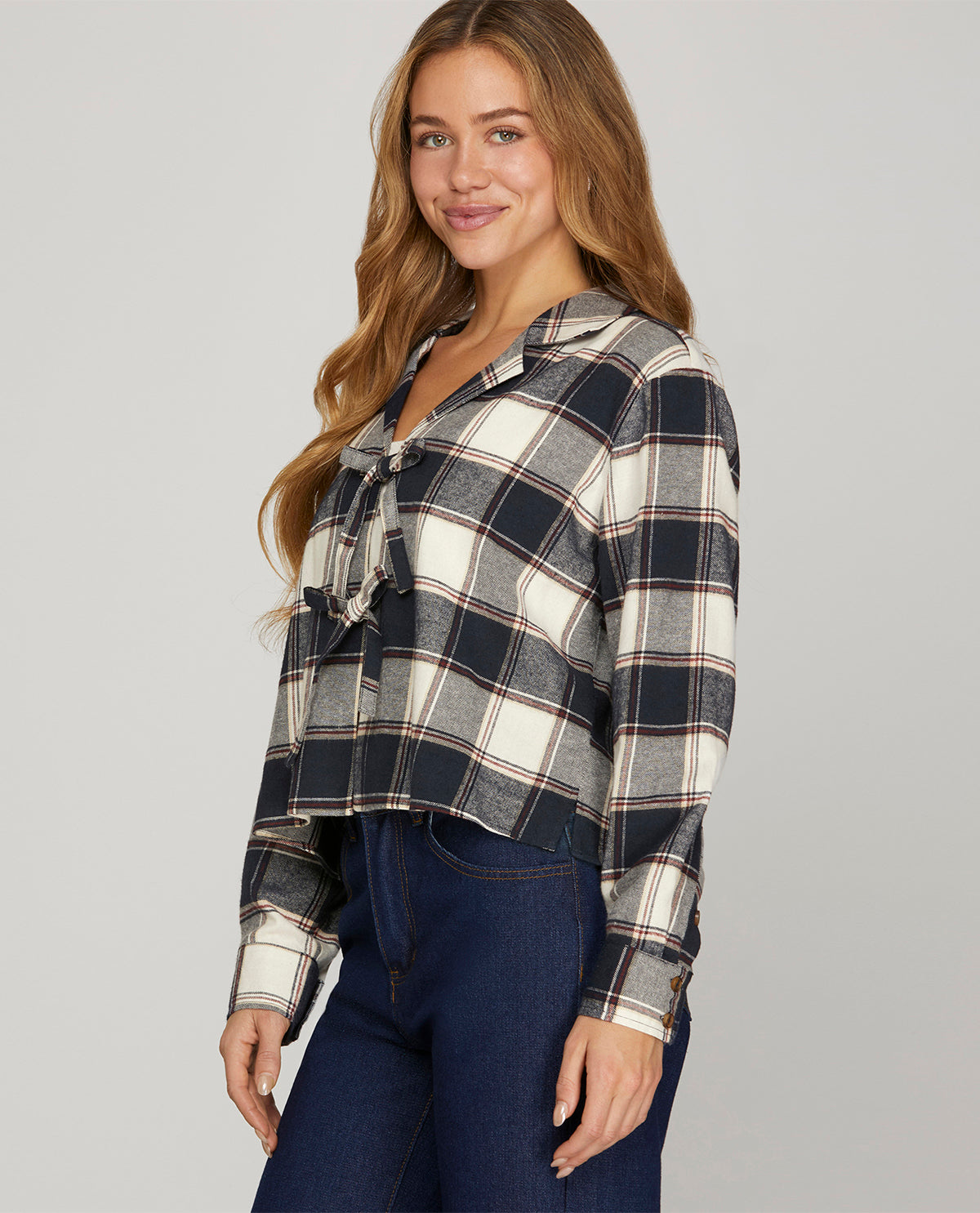 S&S Woven Plaid Collar Shirt