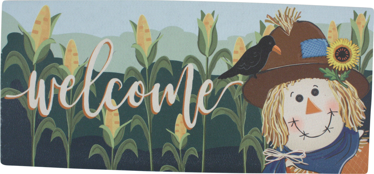 Scarecrow And Friend Sassafras Switch Doormat