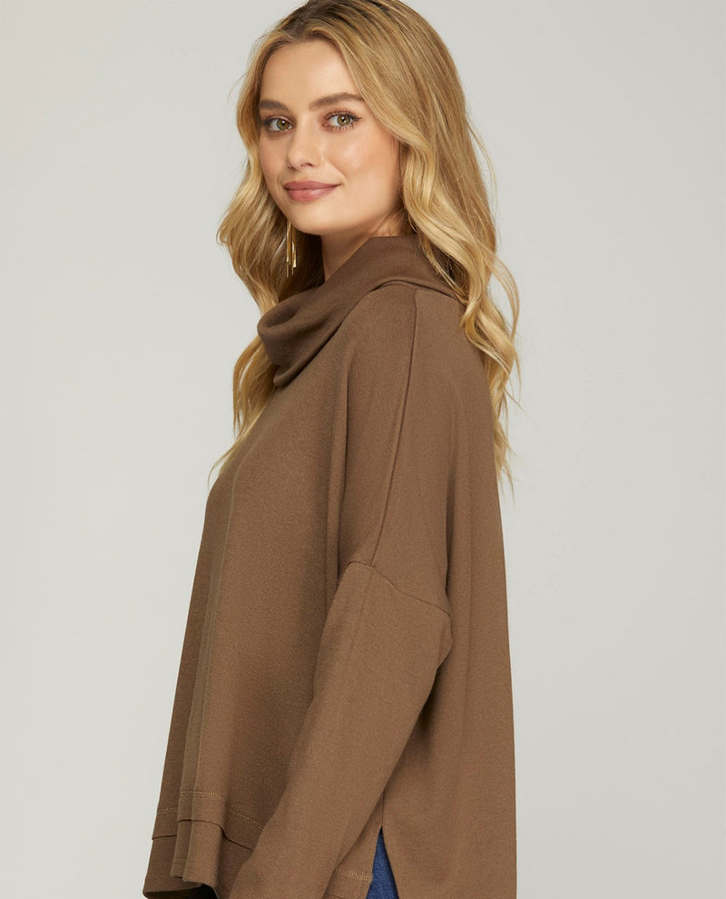 Long Sleeve Turtleneck Top