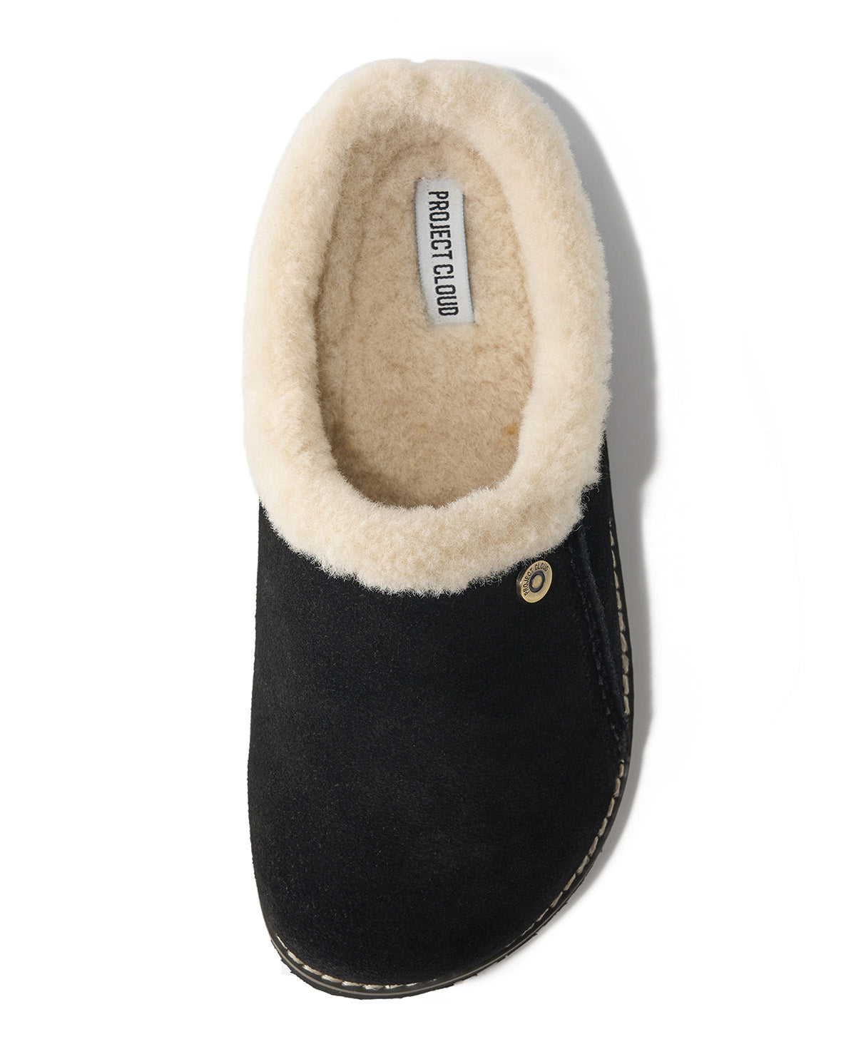 Project Cloud Tali Fur Trim Suede Clog