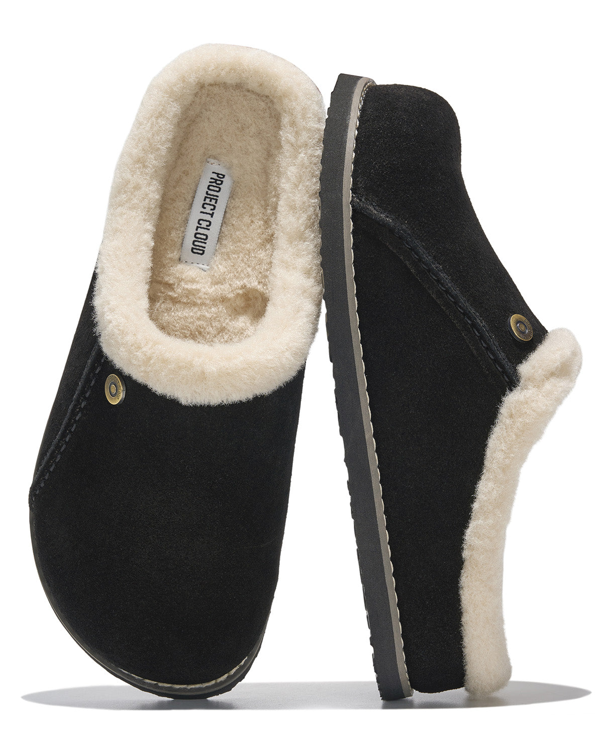 Project Cloud Tali Fur Trim Suede Clog