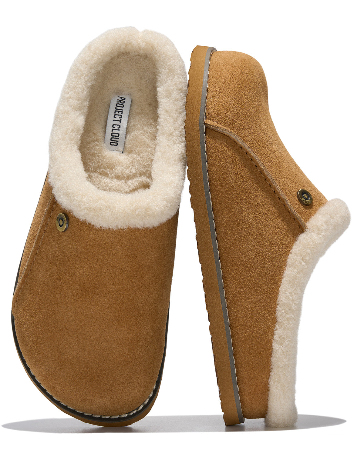 Project Cloud Tali Fur Trim Suede Clog
