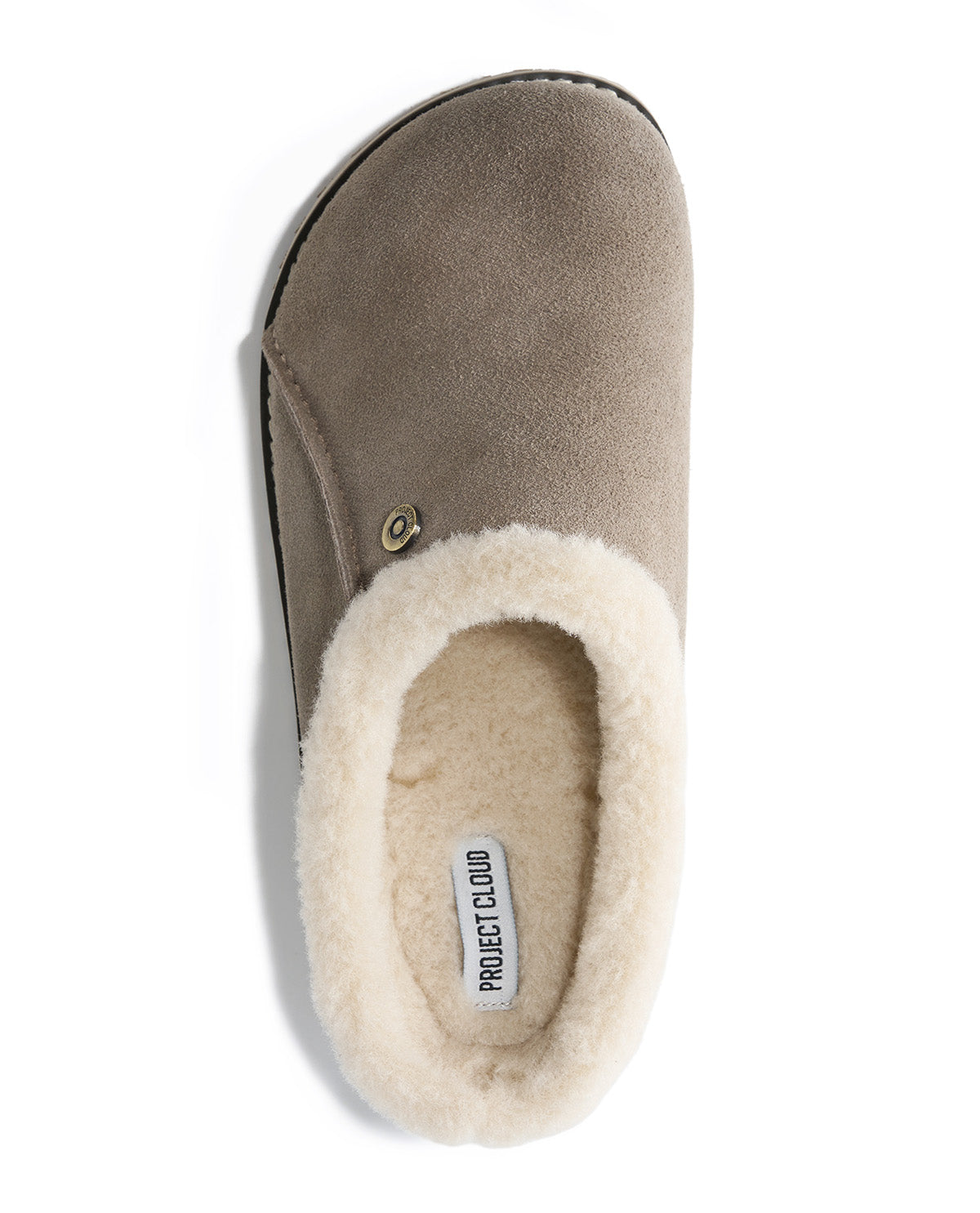 Project Cloud Tali Fur Trim Suede Clog