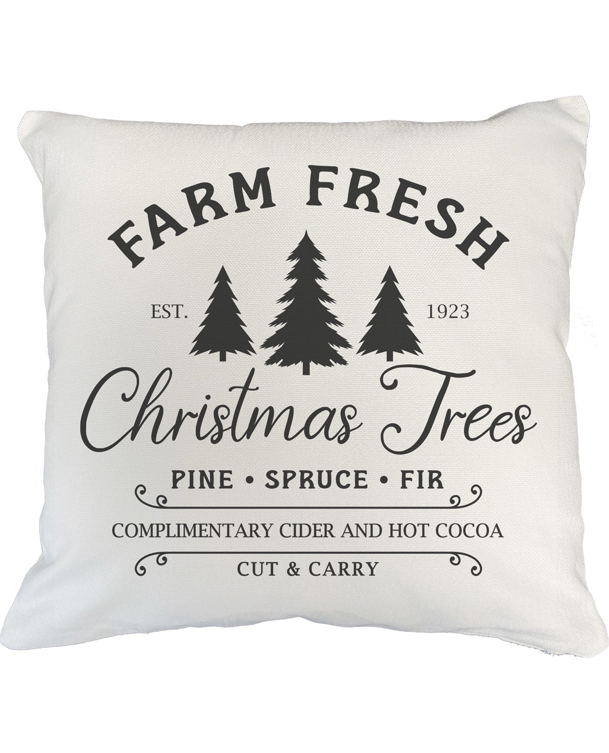 Farm Fresh Christmas Trees Decorative Pillow