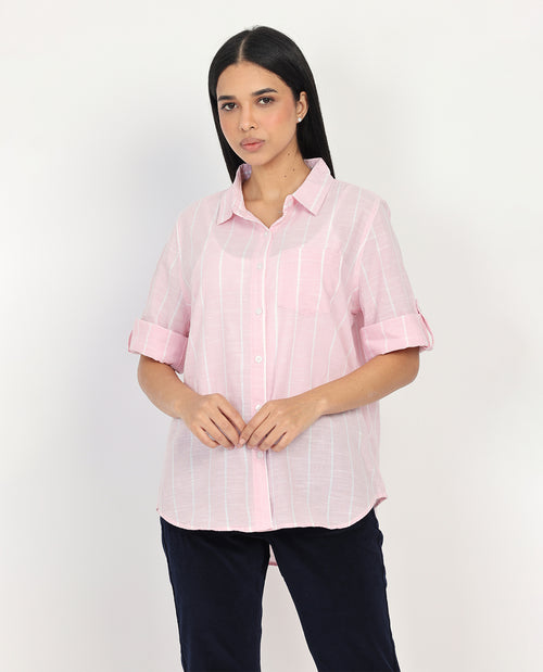 Dash 3/4 Sleeve Linen Top