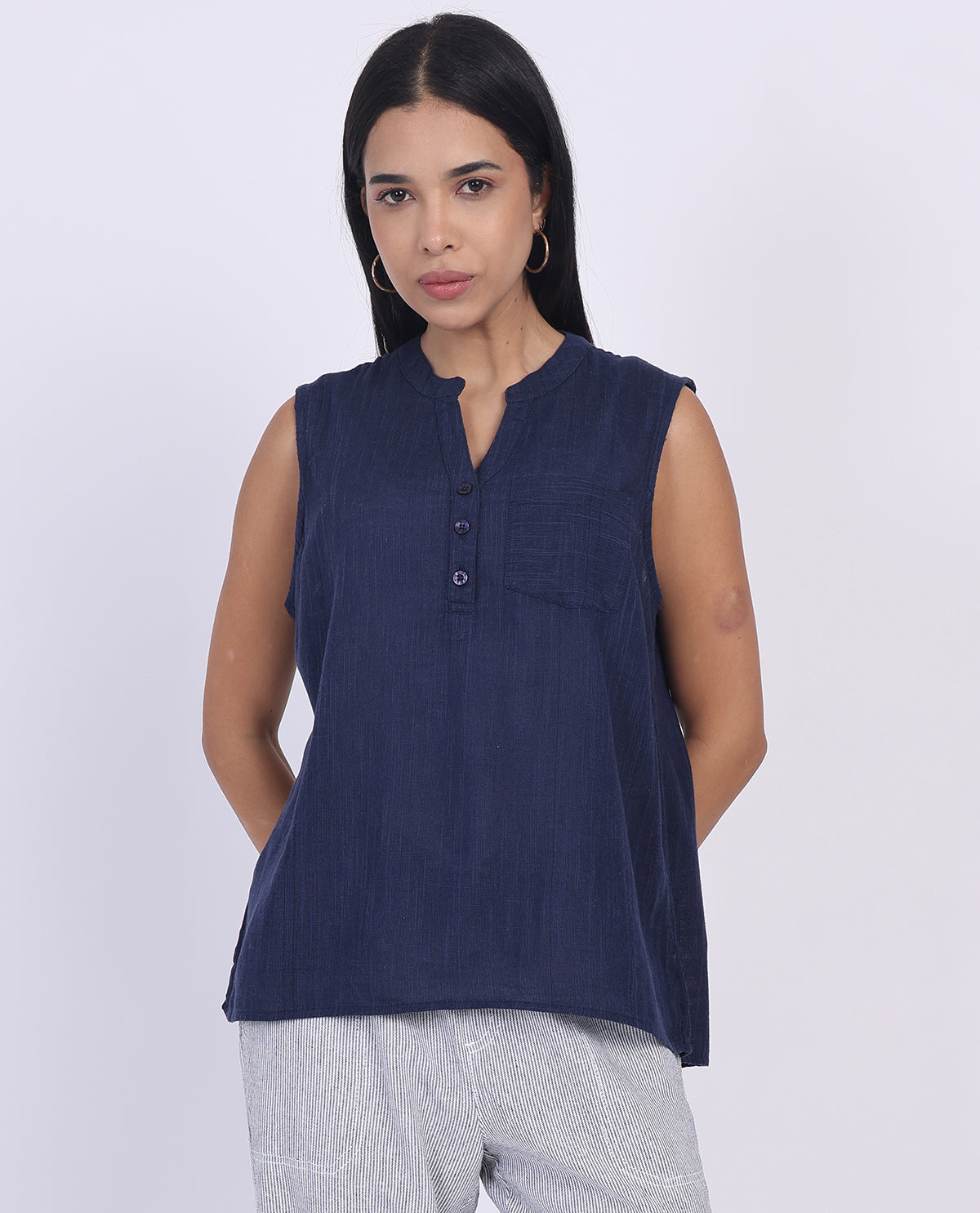 Dash Sleeveless Gauze Top