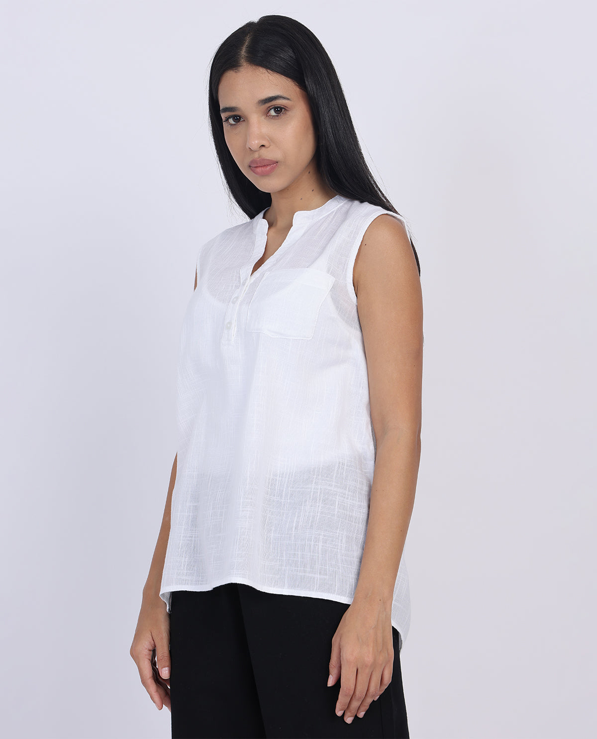 Dash Sleeveless Gauze Top