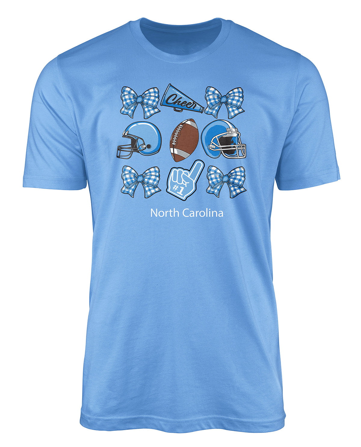 Missy UNC NC Bows Short Sleeve Screen Tee