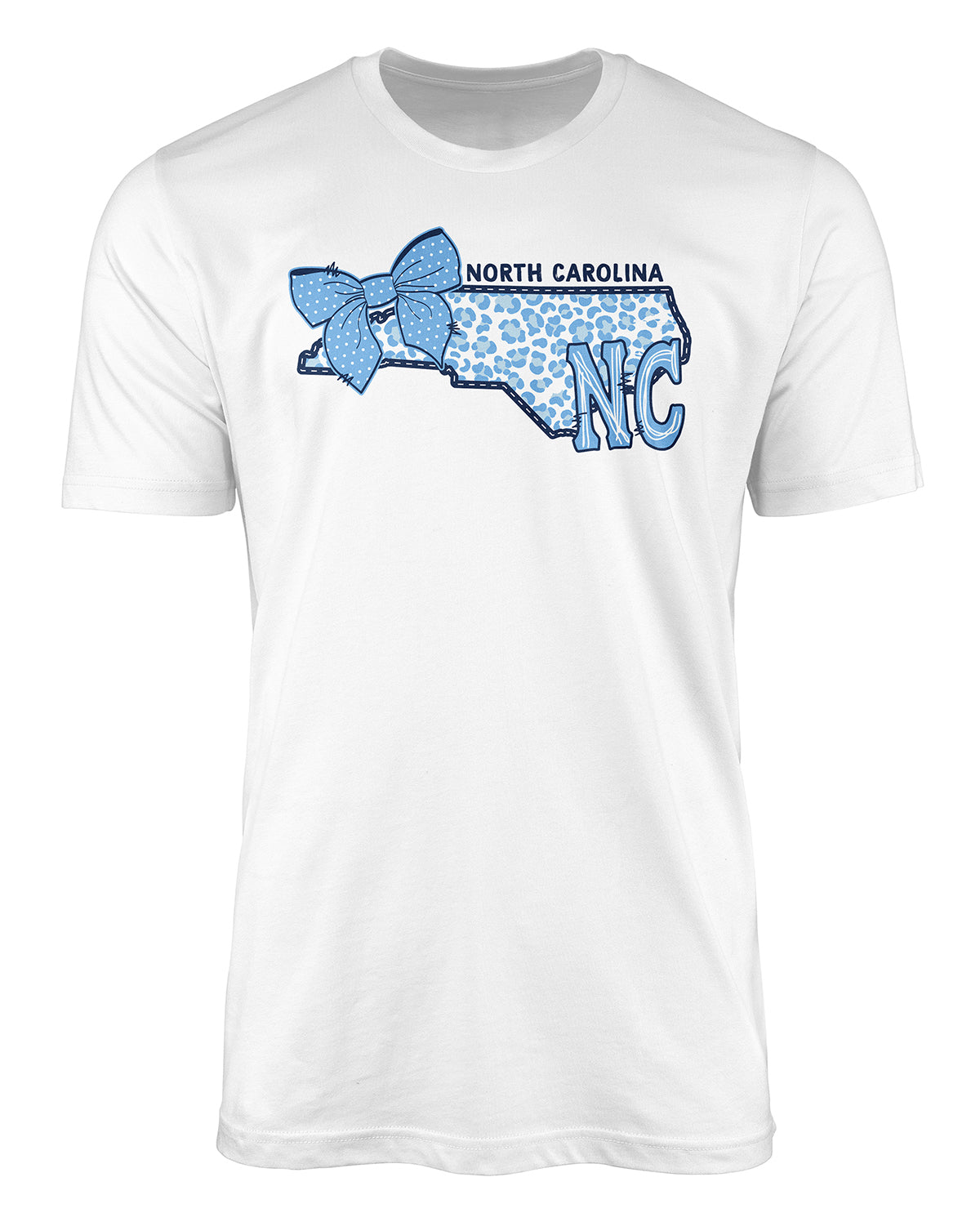 Missy UNC NC Pattern Short Sleeve Screen Tee