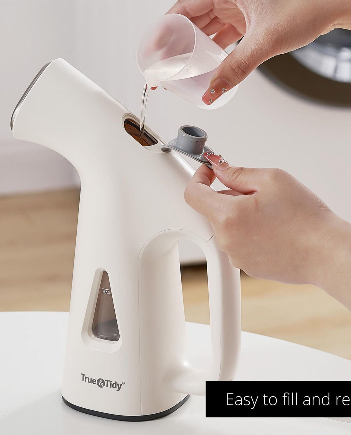 True & Tidy Portable White Garment Steamer